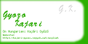 gyozo kajari business card